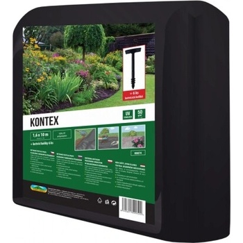 Nohel Garden Textílie Kontex mulčovacia netkaná 1,6 x 10 m + kotviace kolíky 6 ks čierna