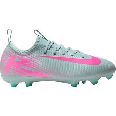 Nike JR AIR ZOOM MERCURIAL VAPOR 16 PRO FG tyrkysová,ružová,svetlo zelená