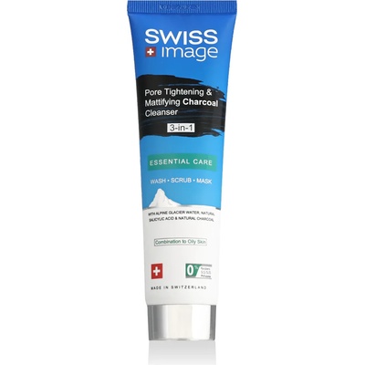 SWISS Image Essential Care Pore Tightening & Mattifying Charcoal Cleanser 100 ml