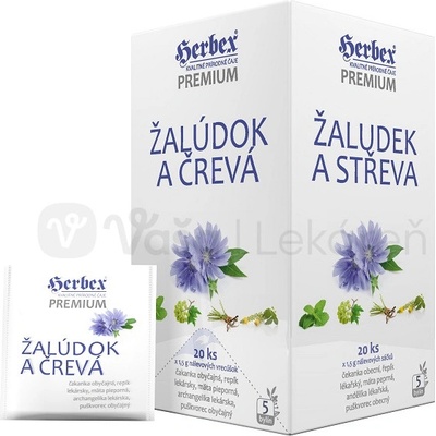 Herbex Premium Čaj Žalúdok a črevá 20 x 1,5 g