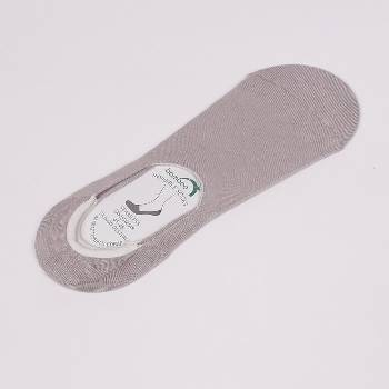 Мъжки чорапи тип терлик в светлосив цвят