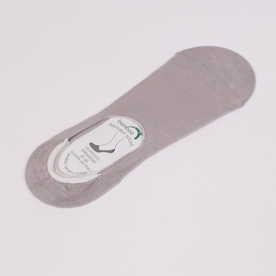 Мъжки чорапи тип терлик в светлосив цвят