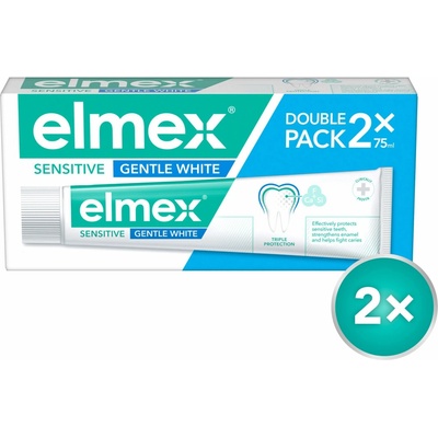Elmex Sensitive Whitening bieliaca s aminfluoridom 2 x 75 ml