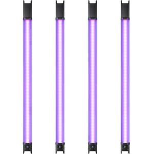 Godox TL60 RGB LED Светлинна Тръба Four Kit (4 бр. ) 18W, 2700K-6500K с RC-R9