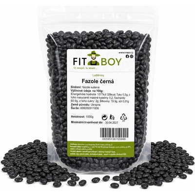 Fitboy Fazole černá 1 kg