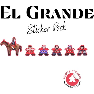 Meeple Stickers samolepky pro El grande
