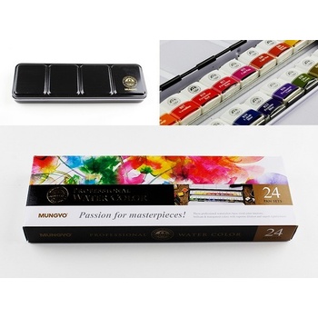 Akvarelové barvy Mungyo 24ks