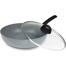 De Gusto Panvica Wok STONITE 30 cm s odnímateľnou rukoväťou + pokrievka