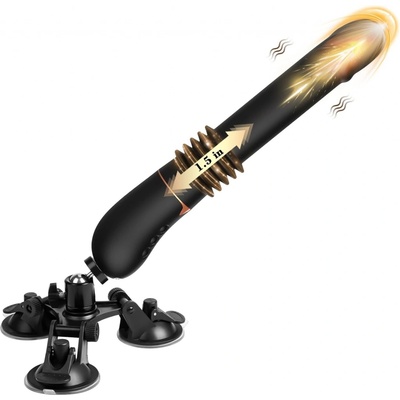 Paloqueth Vibrator Fuck Machine with Suction Cup Black – Zboží Dáma