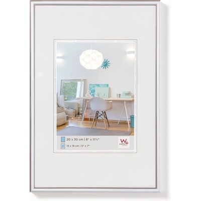 walther design picture frame silver 59.4 x 84 cm (DIN A1) New Lifestyle plastic frame KV684S
