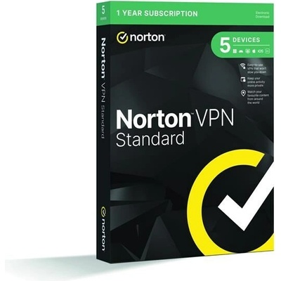 NORTON VPN Standard 5 lic. 1 rok ESD 21477895