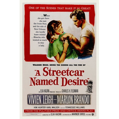 Plagát, Obraz - A Streetcar Named Desire / Marlon Brando, 26.7 × 40 cm