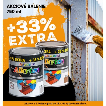 Alkyton RAL 7016 antracitová šedá, lesklá farba na hrdzu 2v1, 0,75l