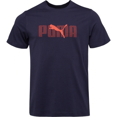 Puma Essentials Logo Lab Tee tmavo modré lososové