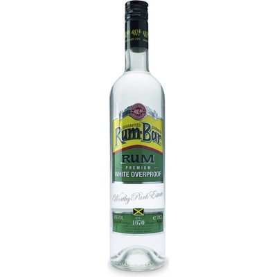 Worthy Park Rum Bar White Overproof 63% 0,7 l (čistá fľaša)