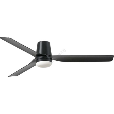 Faro Barcelona FARO 33830WT1S - LED димируем вентилатор PUNT TUB M 18W/230V CCT Ø 132 cm черен WT + дистанционно управление (FA33830WT1S)