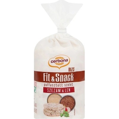 Cerbona Fit & Snack Rýžové chlebíčky se sezamovými a lněnými semínky 90 g