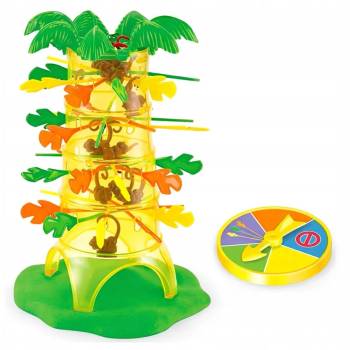 Image 1 of LEAN Toys Семейна игра за сръчност Дъждовни маймуни Дърво Палма
