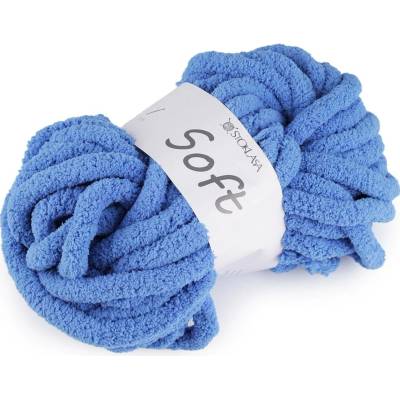 Pletací příze žinylková Soft 250 g Varianta: 7 modrá nebeská, Balení: 1 ks 57866/147363/267210