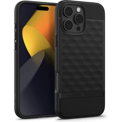 Spigen Magsafe Калъф за iPhone 16 Pro, Spigen Caseology Parallax, Черен (ACS08169)