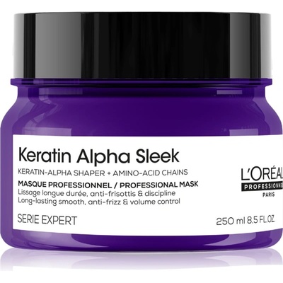 L'Oréal Serie Expert Keratin Alpha Sleek подхранваща маска за гладка на вид коса 250ml