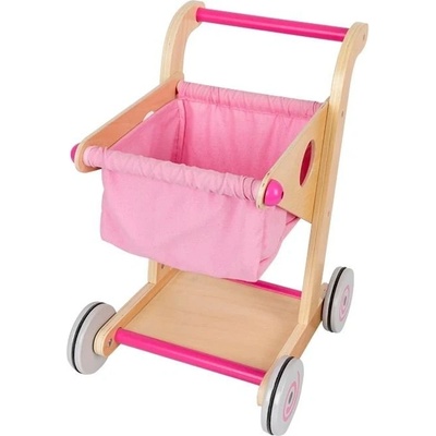 Raya Toys Дървена детска пазарска количка Raya Toys