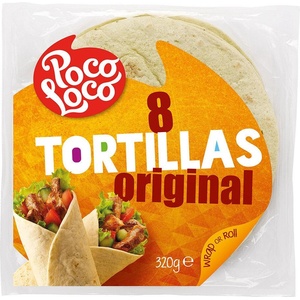 POCO LOCO ПШЕНИЧНИ ТОРТИЛИ (8 БР. , 20 СМ)