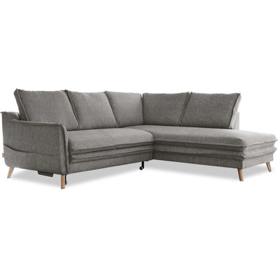 Miuform Сив разтегателен ъглов диван (десен ъгъл) Charming Charlie - Miuform (1732ETS505)