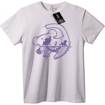 NOONEBRAND Тениска Динозавър Карикатура - 2XL, White