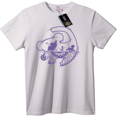 NOONEBRAND Тениска Динозавър Карикатура - 2XL, White