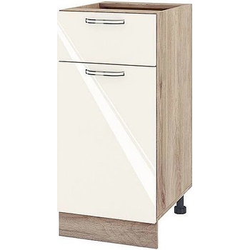 Image 1 of ИРИМ Долен кухненски шкаф Сити АРФ-Крийм гланц-11-24 40 см