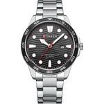 Curren Мъжки часовник Curren Arren, Неръждаема стомана, Сребрист / Черен (CURREN-8426-SILVER-BLACK) Часовници
