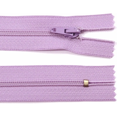 Spirálový zip no.3 nerozepínací 25cm - více barev color: 566 lila fialová