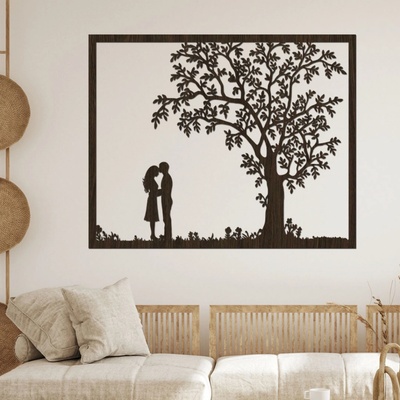dřevo života Dřevěný strom na zeď SOUZNĚNÍ Rozměry (cm): 80x64, Zvolte barvu dekoru: Wenge