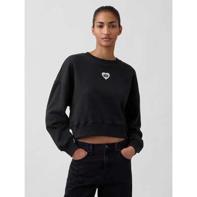 GAP Oversize mikina s logem VintageSoft Černá