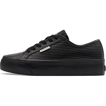 Calvin Klein Vulc Flatf LaceUp Text Leather
