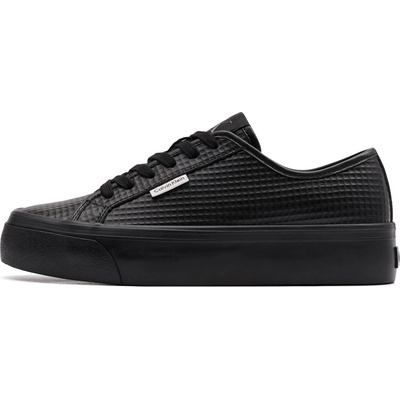 Calvin Klein Vulc Flatf LaceUp Text Leather