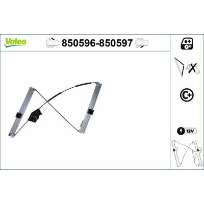 VALEO Zvedací zařízení oken 850596