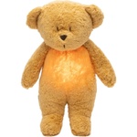 Moonie Мека играчка Moonie Organic 2.0 - Bear, с нощна лампа и успокояващи звуци, Honey (M-MHO2) - baby