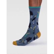 Thought Fashion UK bambusové ponožky Heron Bird blue