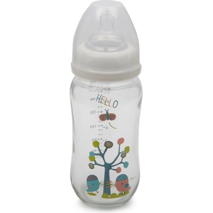 Cangaroo Стъклено шише с широко гърло Cangaroo, 240 ml (B0468) - baby