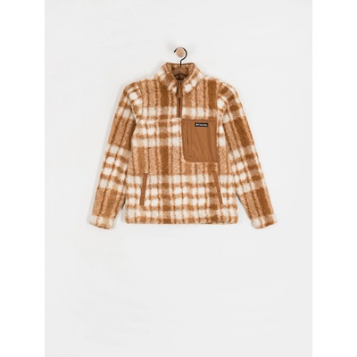 Columbia West Bend 1/4 Zip II camel brown herringplaid
