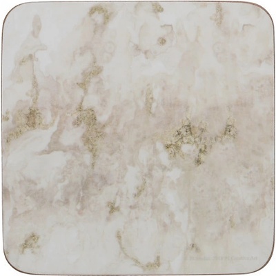Creative Tops Korkové podložky pod skleničky Grey Marble 10,5x10,5 6 ks