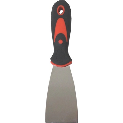 TOPTRADE špachtle nerezová s gumovou ergonomickou rukojetí 50 mm (profi)