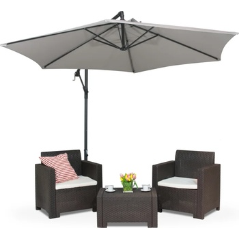 Garden Point Градински чадър Naples ∅3m Garden Point сив (GAP312)