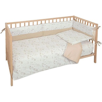 Raya Бебешки спален комплект с обиколник Bimbidreams NOE 110x155 см. , 3 части