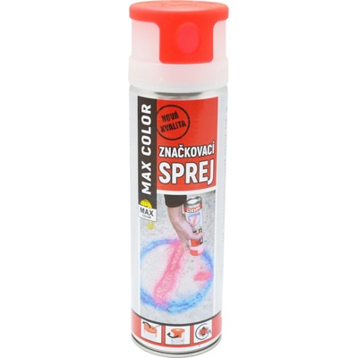 Max Color značkovací sprej 500 ml červená