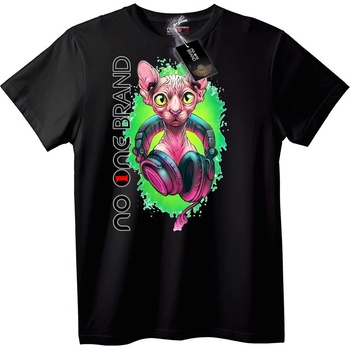 NOONEBRAND Тениска DJ Сфинкс Котка - L, Black