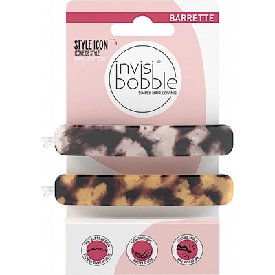 Sponky do vlasů Invisibooble Barrette Havana Mama - 2 ks - Invisibobble