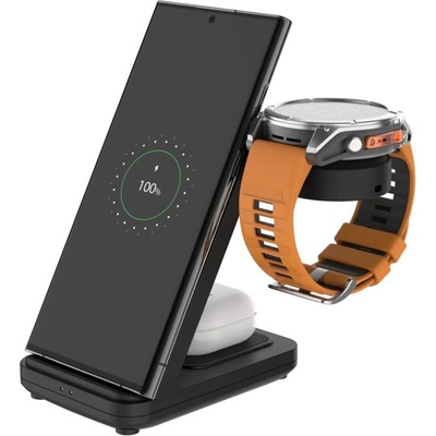 FIXED Захранваща станция FIXED за Garmin, черна FIXPOS-GA-BK (FIXPOS-GA-BK)